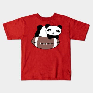 Little Panda and Football Kids T-Shirt